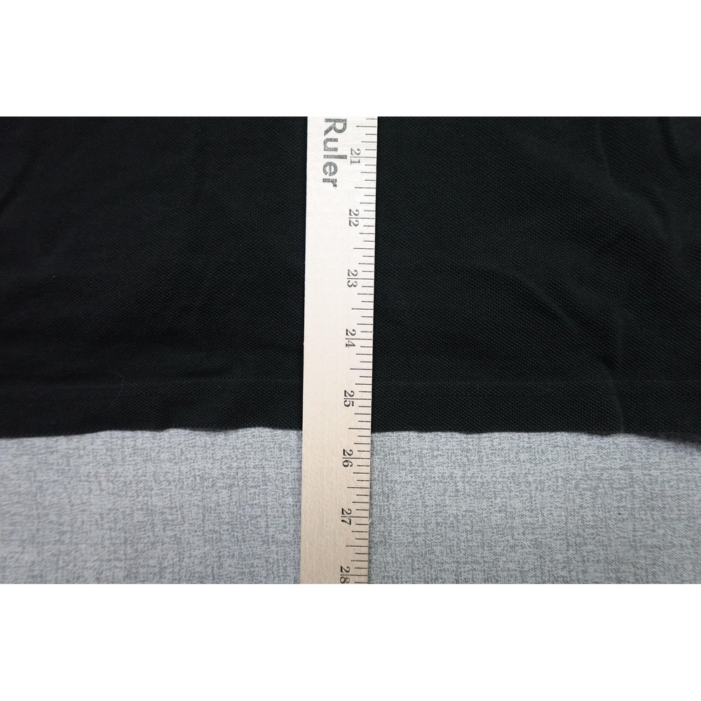 Lacoste For J.Crew Polo Mens Size 4 Black Cotton Knit Logo Soft Stretch Collared - Picture 7 of 8